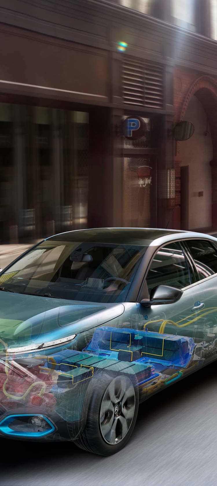 Citroën ë-C4 Électrique avec moteur électrique en transprance